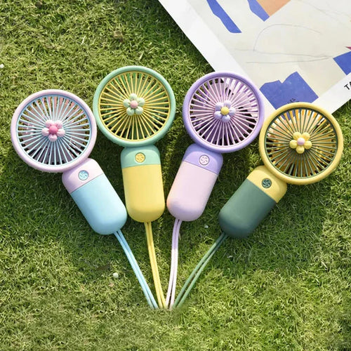 Rechargeable Handheld Fruit / Flower Decoration Fan - Assortment