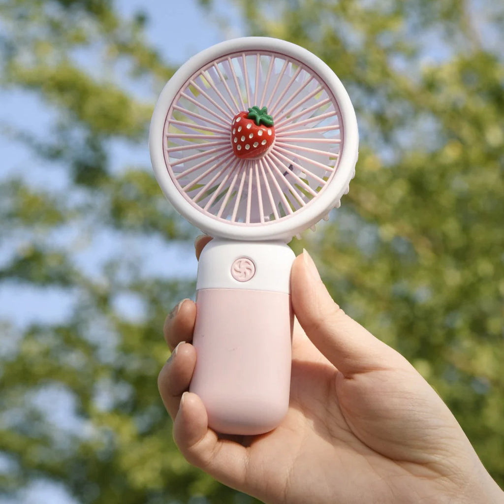 Rechargeable Handheld Fruit / Flower Decoration Fan - Assortment